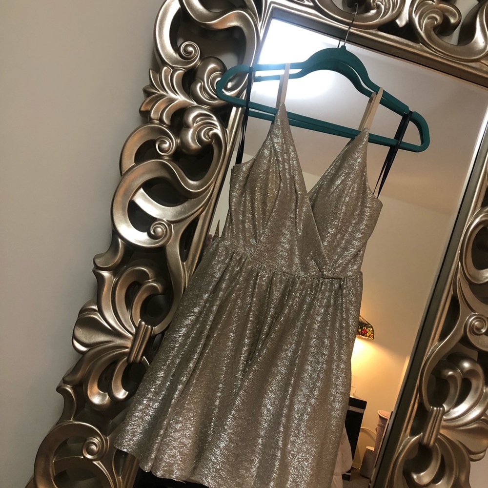 NORDSTROM COCKTAIL DRESS SIZE 3 GOLD SHIMMER